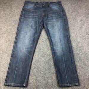 PD&C Authentic Apparel Mens Jeans 36x30 Straight Leg Dark Wash Denim Pants